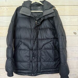 Nike Black Insulated Puffer Coat with Hood